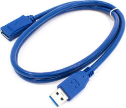 Thunder Germany UAX-80 (USB-A papa - USB-A mama) USB hosszabbító, USB3.0, kék (1m) - mkaudio