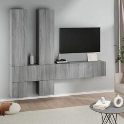 vidaXL szürke-sonoma színű falra szerelhető szerelt fa TV-szekrény (3114572) - vidaxl