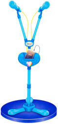 toy - Microfon dublu cu baterii si suport, Albastru (J87359)