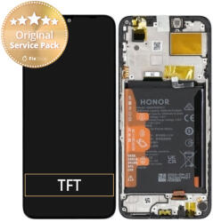 Honor X6 - Ecran LCD + Sticlă Tactilă + Ramă + Baterie (Midnight Black) - 0235ADJX Genuine Service Pack, Black