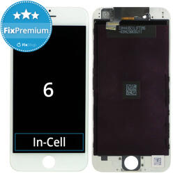 Apple iPhone 6 - Ecran LCD + Sticlă Tactilă + Ramă (White) In-Cell FixPremium, White