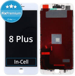 Apple iPhone 8 Plus - Ecran LCD + Sticlă Tactilă + Ramă (White) In-Cell FixPremium, White