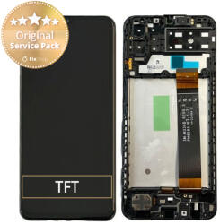Samsung Galaxy A13 A135F - Ecran LCD + Sticlă Tactilă + Ramă (Black) - GH82-28508A Genuine Service Pack