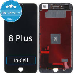 Apple iPhone 8 Plus - Ecran LCD + Sticlă Tactilă + Ramă (Black) In-Cell FixPremium, Black