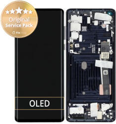 Motorola Edge - Ecran LCD + Sticlă Tactilă + Ramă (Solar Black) - 5D68C16586, 5D68C16581, 5D68C17030 Genuine Service Pack, Solar Black