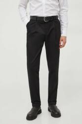 Michael Kors pantaloni barbati, culoarea negru, drept 9BYX-SPM0SJ_99X