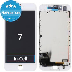 Apple iPhone 7 - Ecran LCD + Sticlă Tactilă + Ramă (White) In-Cell FixPremium, White