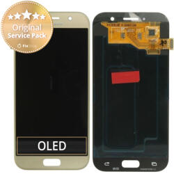 Samsung Galaxy A5 A520F (2017) - Ecran LCD + Sticlă Tactilă (Gold Sand) - GH97-19733B, GH97-20135B Genuine Service Pack, Gold