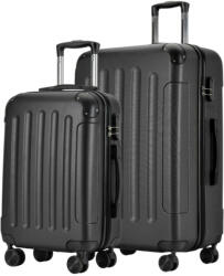 BONTOUR Vertical fekete 4 kerekű kabinbőrönd és nagy bőrönd (vertical-S-L-fekete)