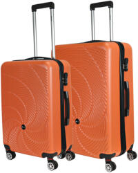 Benzi Aircraft narancssárga 4 kerekű közepes bőrönd és nagy bőrönd (BZ5688-M-L-narancs)