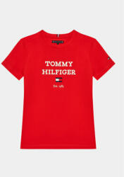 Tommy Hilfiger Tricou Logo KB0KB08671 D Roșu Regular Fit