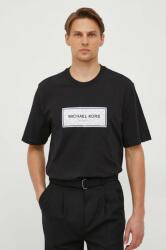 Michael Kors tricou din bumbac barbati, culoarea negru, cu imprimeu PPYH-TSM050_99X