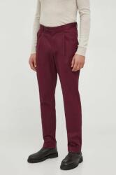Michael Kors pantaloni barbati, culoarea bordo, drept 9BYX-SPM0SJ_83X