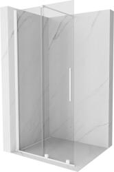 Mexen Velar, tolóajtó a nyílásba Walk-In típus 80 cm, 8 mm átlátszó üveg, fehér, 871-080-000-03-20 (871-080-000-03-20)