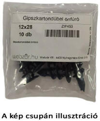 GIPSZKARTON ÖNFÚRÓ dübel műanyag DRP (10 db) (ZIP453)
