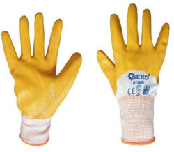 GEKO Mănuși de protecție acoperite cu nitril mărimea 10