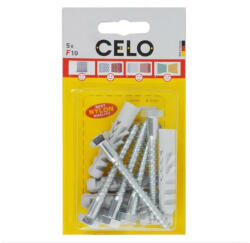 CELO NF 10 szárnyas dübel + 7 x 65 hatlapfejű csavar (5 db) (510NFK5)