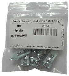 Fém szárnyas dübel gipszkart. GF 30/100 (10 db) (ZIP725)