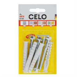 CELO Műanyag dübel MFR 8-60 SB SSKS (4 db) (5860MFRSB4)