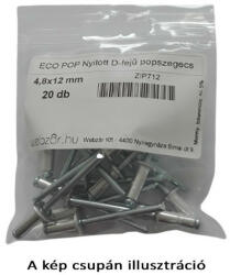 EcoPop nyitott D-fejű popszegecs 4x8 (20 db) (ZIP706)