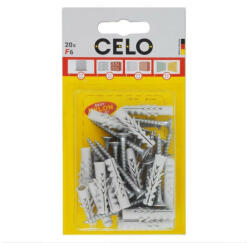 CELO NF 5 szárnyas dübel + 3 x 35 facsavar (20 db) (55NFSZ20)