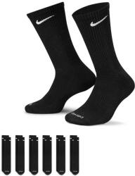 Nike Férfi pamut magas zokni Nike EVERYDAY PLUS CUSHIONED CREW (6 PAIRS) fekete SX6897-010 - S