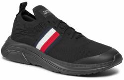 Tommy Hilfiger Sneakers Tommy Hilfiger Modern Runner Knit Stripes Ess FM0FM04798 Black BDS Bărbați