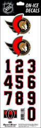 Sportstape ALL IN ONE HELMET DECALS - OTTAWA SENATORS Védősisakszám