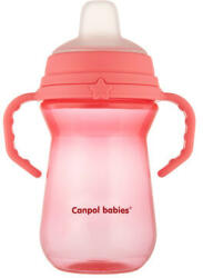 Canpol babies FirstCup itatópohár szilikonos ivócsőrrel 250ml 6h+ - Rózsaszín