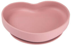 Canpol babies Szilikonos tányér tapadókoronggal HEART - Pink