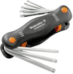 Weidmüller WEIDMÜLLER TH-S 9-40 Torx-imbuszkulcs készlet furattal a pengehegyben, 8 részes, TR 9/10/15/20/25/27/30/40 (9008880000) (9008880000)