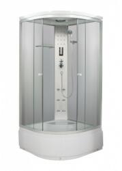 Sanotechnik BALI komplett hidromasszázs zuhanykabin, mély zuhanytálcával, fehér (PR55)