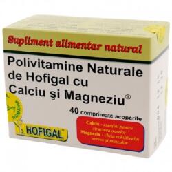 Hofigal Polivitamine Naturale de Hofigal cu Calciu si Magneziu 40 comprimate acoperite - roveli