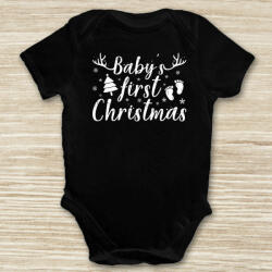 Partikellékek body Baby First Christmas karácsonyi baba body