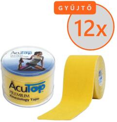 AcuTop Premium Kineziológiai Tapasz 5 cm x 5 m Sárga 12 DB/GYŰJTŐ (SGY-ATP6A-GY-ACU)
