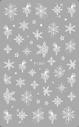  Körömmatrica - F1001 white Karácsony