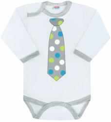 NEW BABY Body nyomtatott mintával New Baby pöttyös nyakkendővel - babyboxstore