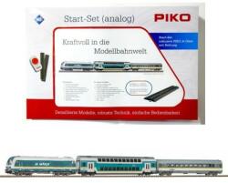 PIKO Piko: 57139 vasútmodell kezdőkészlet, ER20 Herkules dízelmozdony személykocsikkal, ALEX, ágyazatos sínnel (57139)
