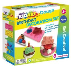 Kid Art Kid Art: Születésnapi dekoráció gyurma készlet, 8 színű (DOP200/BD)