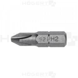 Högert Technik Csavarhúzó BIT , PH2, 25mm . 10 db / blister (HT1S304)