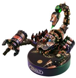 Rokr Puzzle 3D mecanic, Imparatul Scorpion, ROKR, metal si plastic, 123 piese