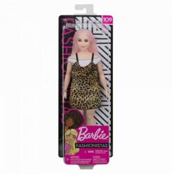 Mattel Papusa Barbie Fashionista Cu Parul Roz (FBR37_FXL49)