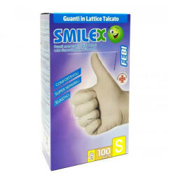 Bericah Berica Smilex febi egyszerhasználatos latex fehér XL, 100 db / doboz (ALBER-GU102XL)