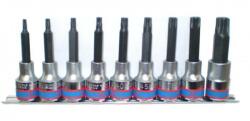King Tony 9 részes 1/2˝-os torx bitfejkészlet L=80mm, sínen 4119PR10 (4119PR10)