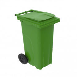 Alpha Műanyag szemetes kuka, kommunális hulladékgyűjtő, zöld, 120L (ALCK120LT-G)