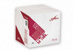 INFIBRA Szalvéta 25x25cm fehér 2 réteg 100 lap/csomag (ALI0318)