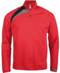 Proact Bluza pentru copii PA329, sporty red/black/storm grey (pa329sre/bl/stg)