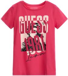GUESS Тениска с къс ръкав в коралово за момиче Guess с камъни