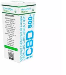 HempMed Pharma Ulei ozonat full extract de canepa CBD 500 mg, 10 ml, Hempmed Pharma
