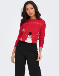 ONLY Xmas Happy Pulover ONLY | Roșu | Femei | XL